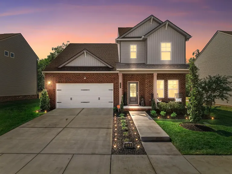 Front of the home at dusk