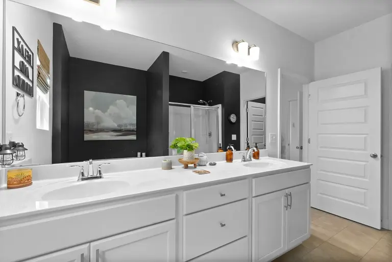 Primary bath double vanity