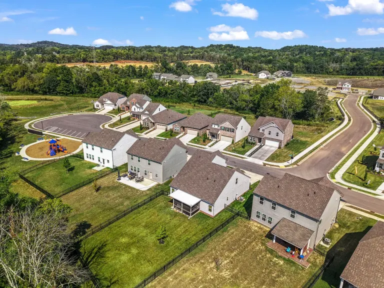 Aerial view of the neighborhood